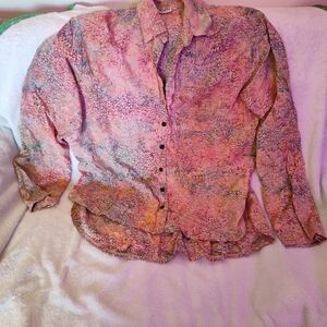 Women's Pink Multicolor Blouse